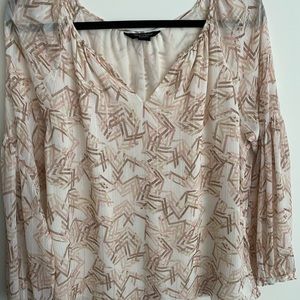 Pink geometric blouse